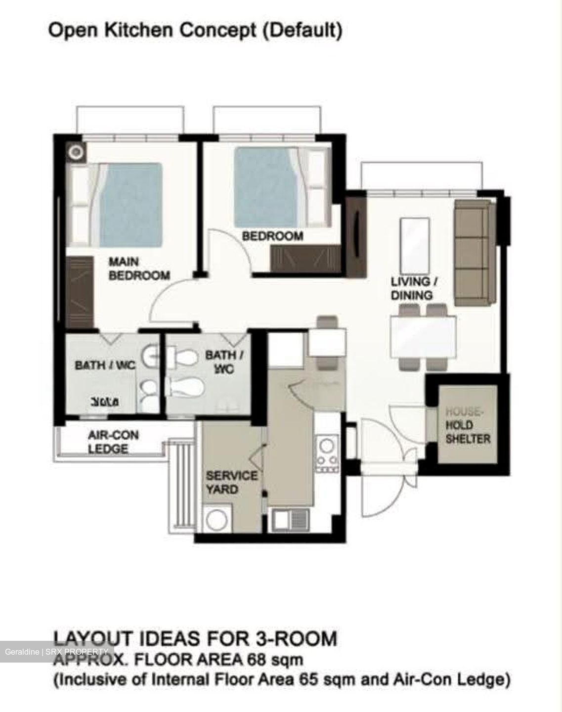 Blk 112B Alkaff Oasis (Toa Payoh), HDB 3 Rooms #616579601